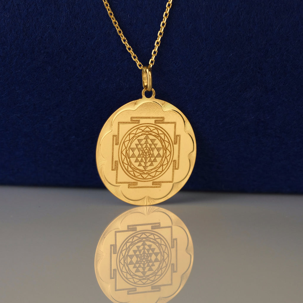 Collana Sri Yantra - Dorato