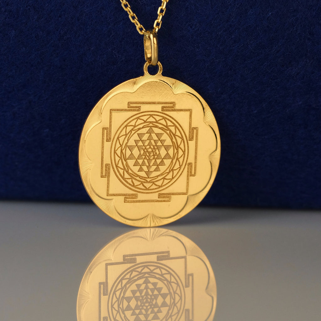 Collana Sri Yantra - Dorato