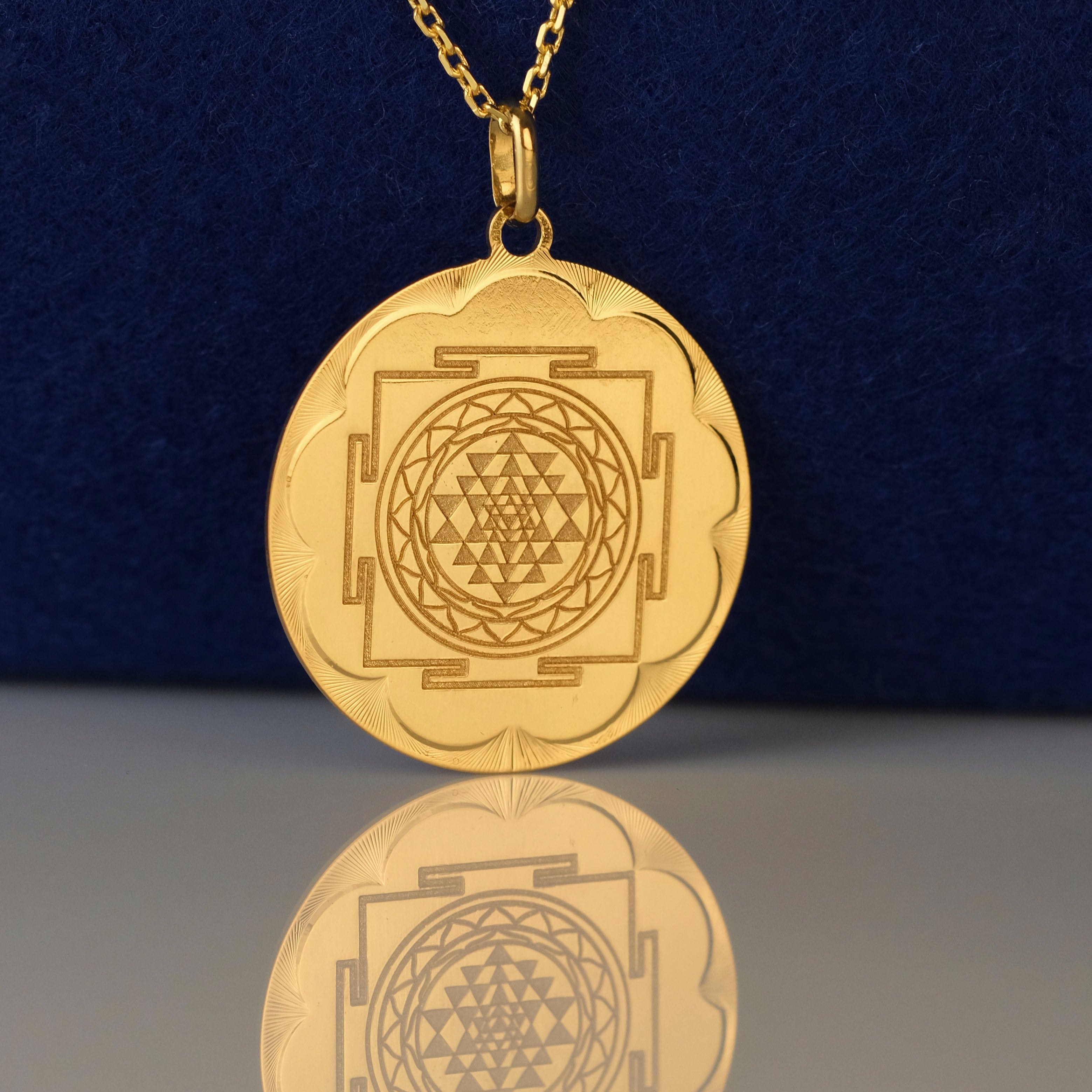 Collana Sri Yantra - Dorato