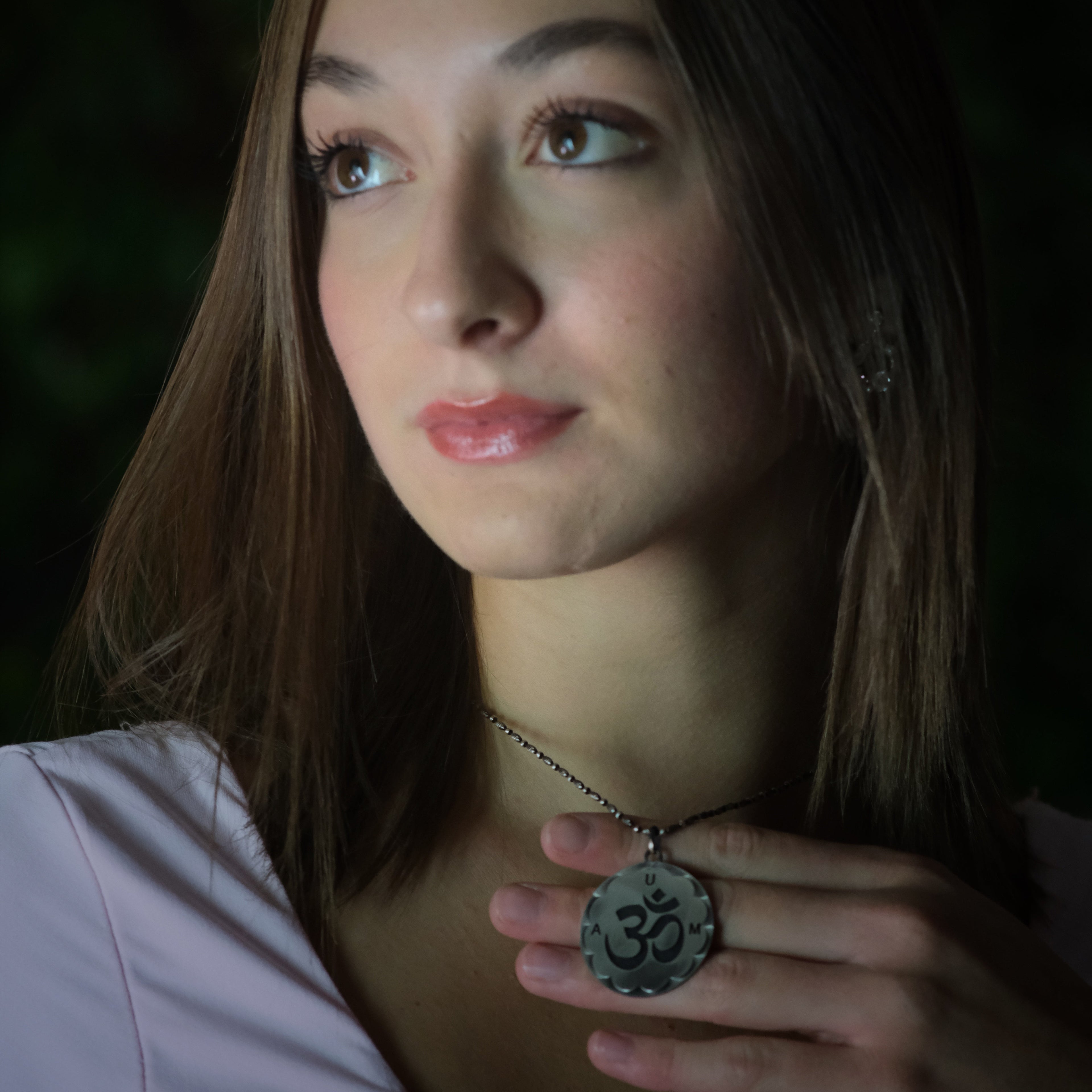 Collana Om - Aum Argento